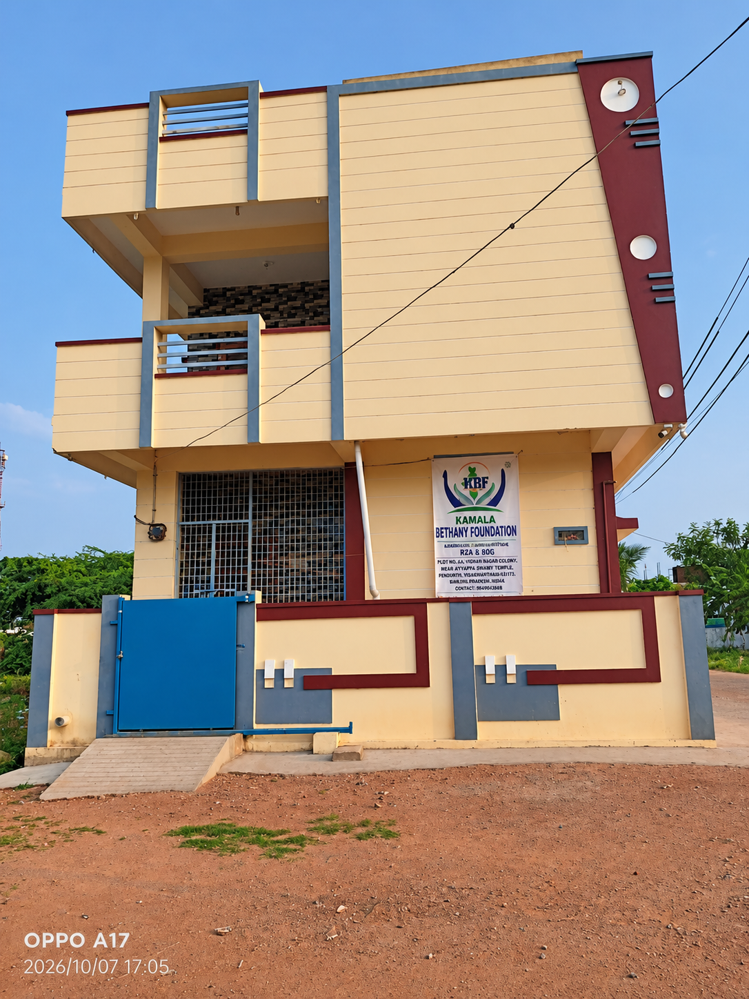 The Kamala Bethany Foundation building in Kanekal